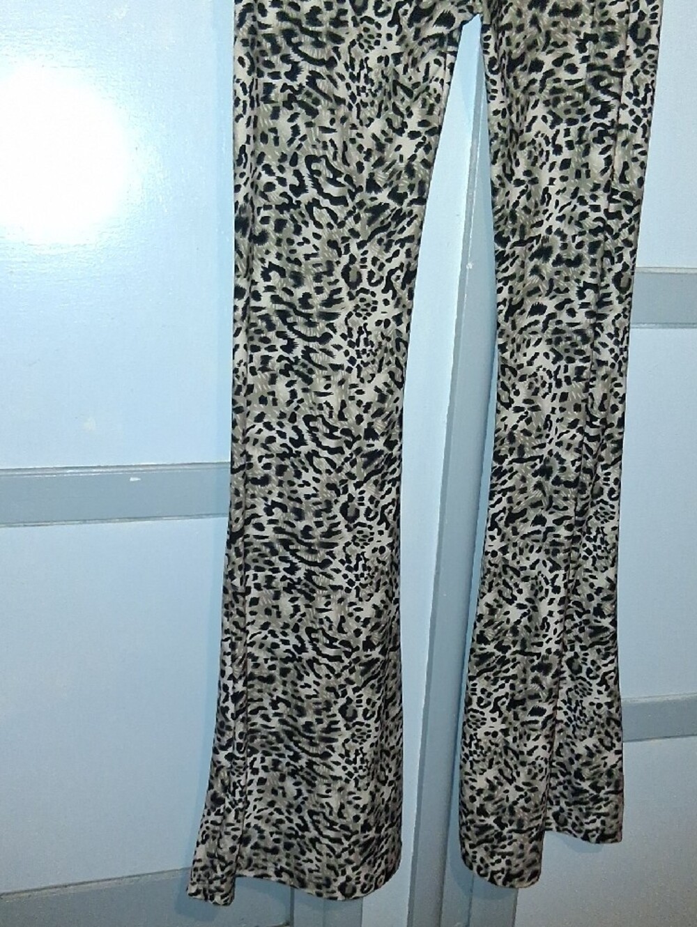 Ashley Mason Leopard Flare Pants - Picture 4 of 5